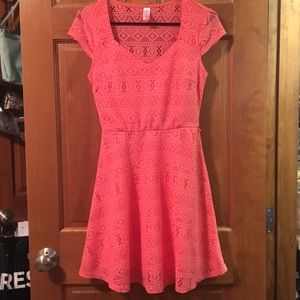 Coral summery dress